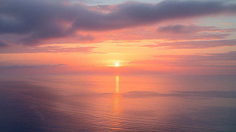 在海边看夕阳下山的自然风景,高清,摄影图,摄影图片,图片大全,摄影图免费下载